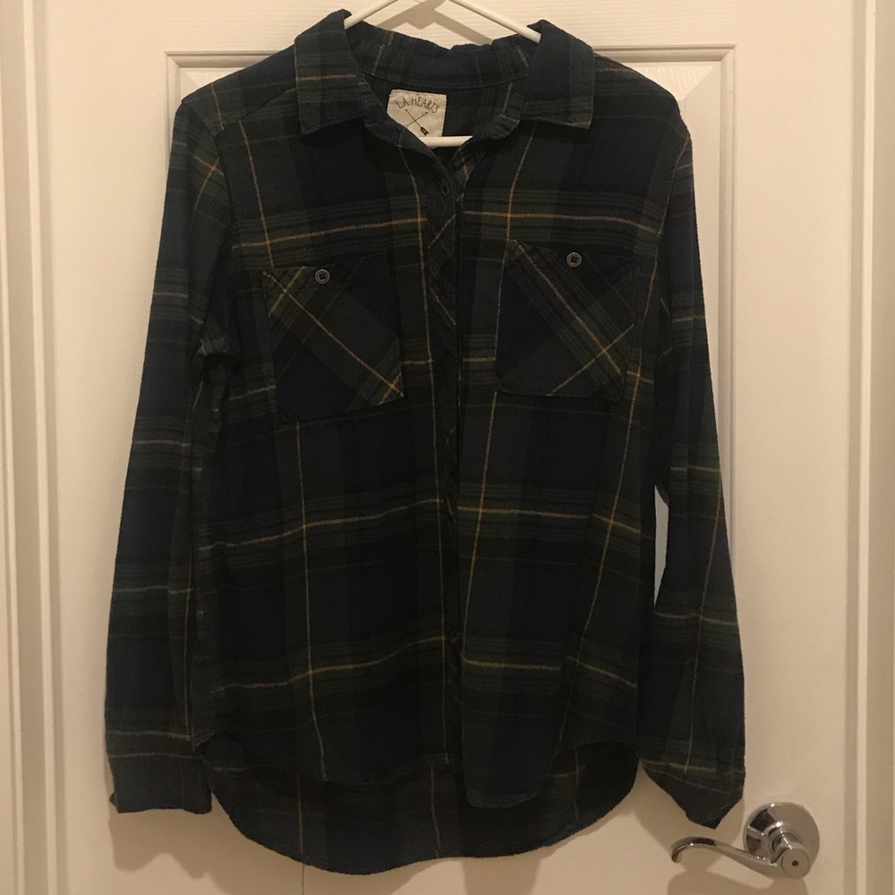 LA Hearts Green Flannel